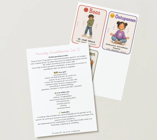 Meertalige Gevoelskaarten | Set 2 | NL – PL – UKR – DE - Afbeelding 2